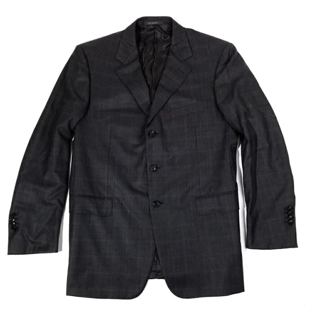 Ermenegildo Zegna 15 milmil 15 Luxe 100% Wool Blazer 3 Button Suit Jacket Men 44